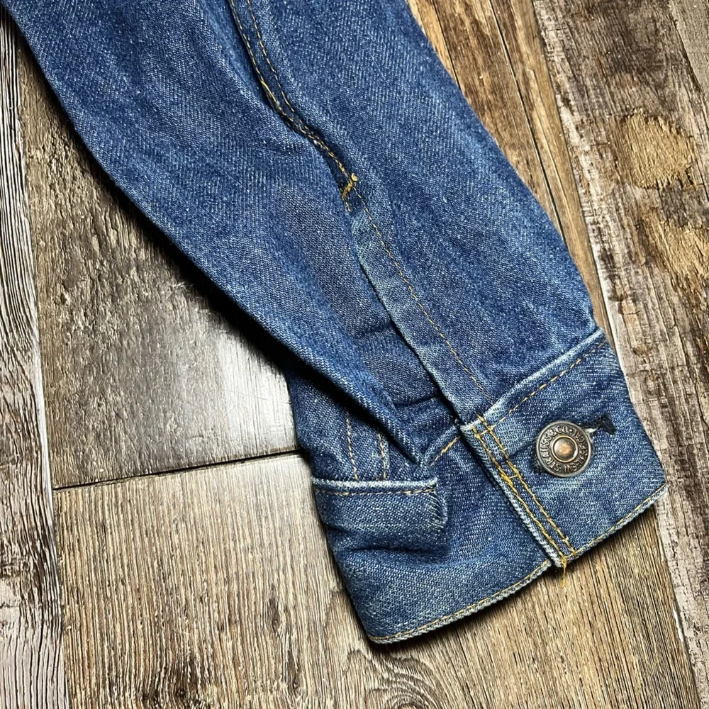 Vintage Levi's 70's 70505 0217 Type III Trucker Jacket Small e Sz 38 Made in USA - Picture 11 of 15
